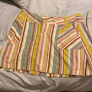 Patagonia skirt and blue skort.